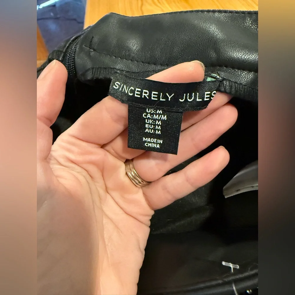 Sincerely Jules Black Fringe Mini Skirt with Silver Studs - Picture 7 of 7